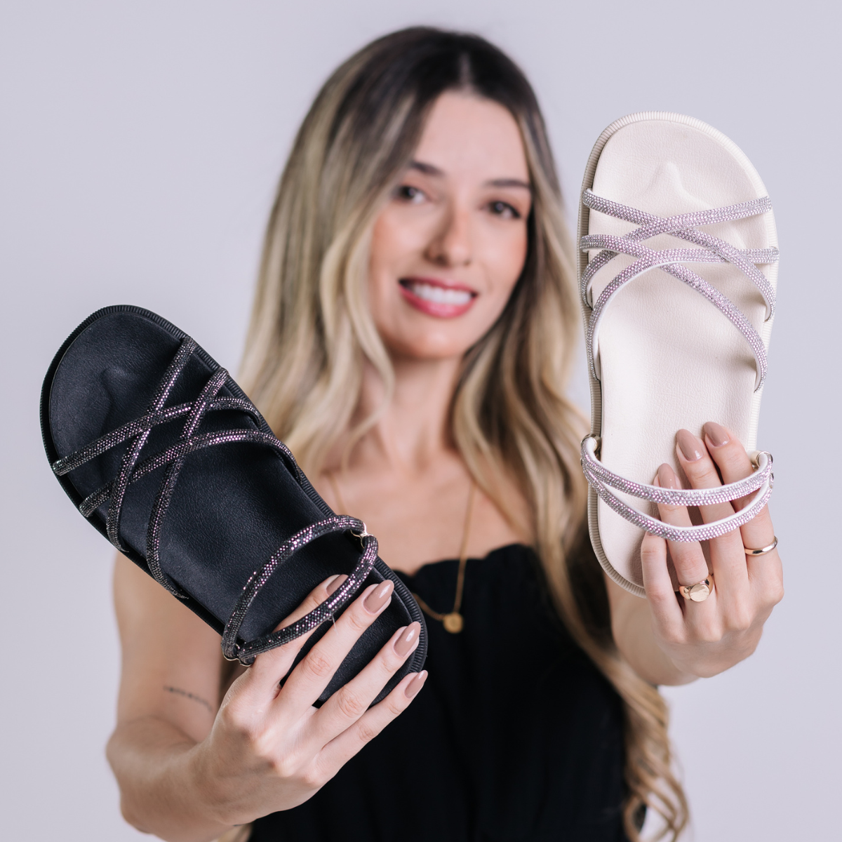 Papete Feminina Bellinda Shine Fit