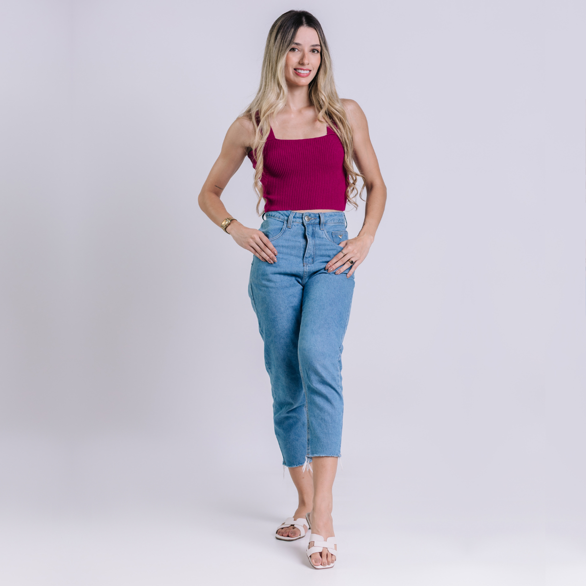 Rasteira Flat Bellinda Tiras H