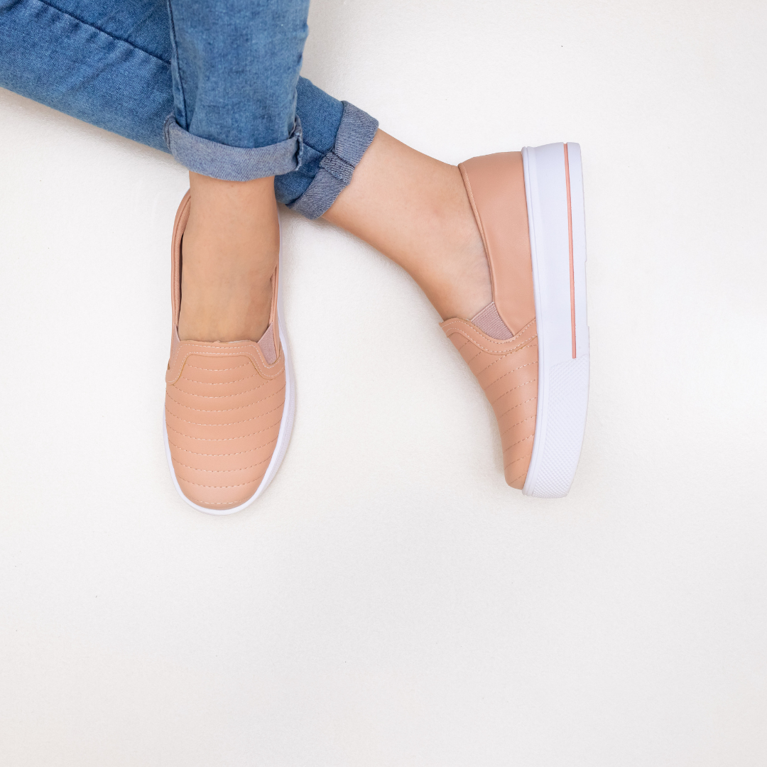 Tênis Slip On Bordado Bellinda Confort Fit