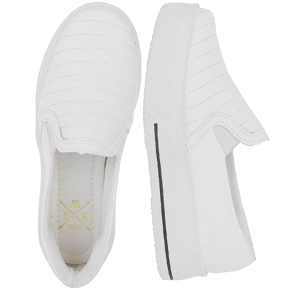 Tênis Slip On Bordado Bellinda Confort Fit