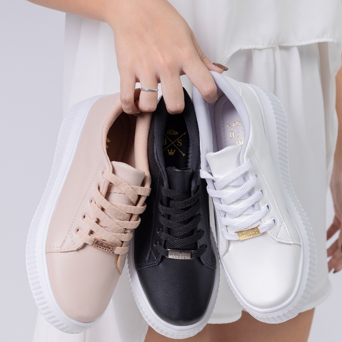 Kit 3 Tênis Casual Bellinda Urban Base