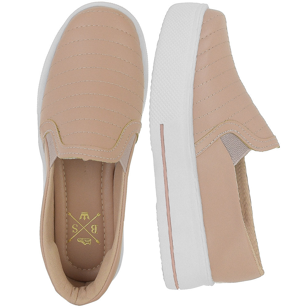 Tênis Slip On Bordado Bellinda Confort Fit