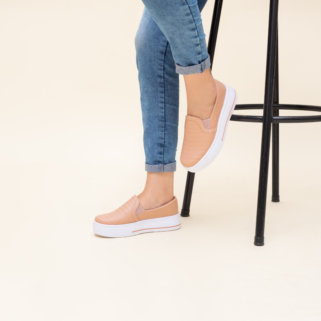 Tênis Slip On Bordado Bellinda Confort Fit