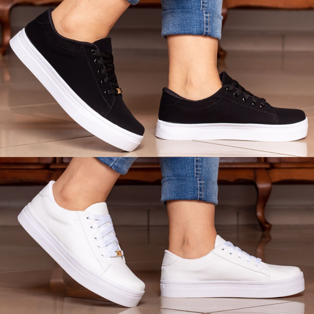 Kit 2 Tênis Casual Bellinda Street Clean