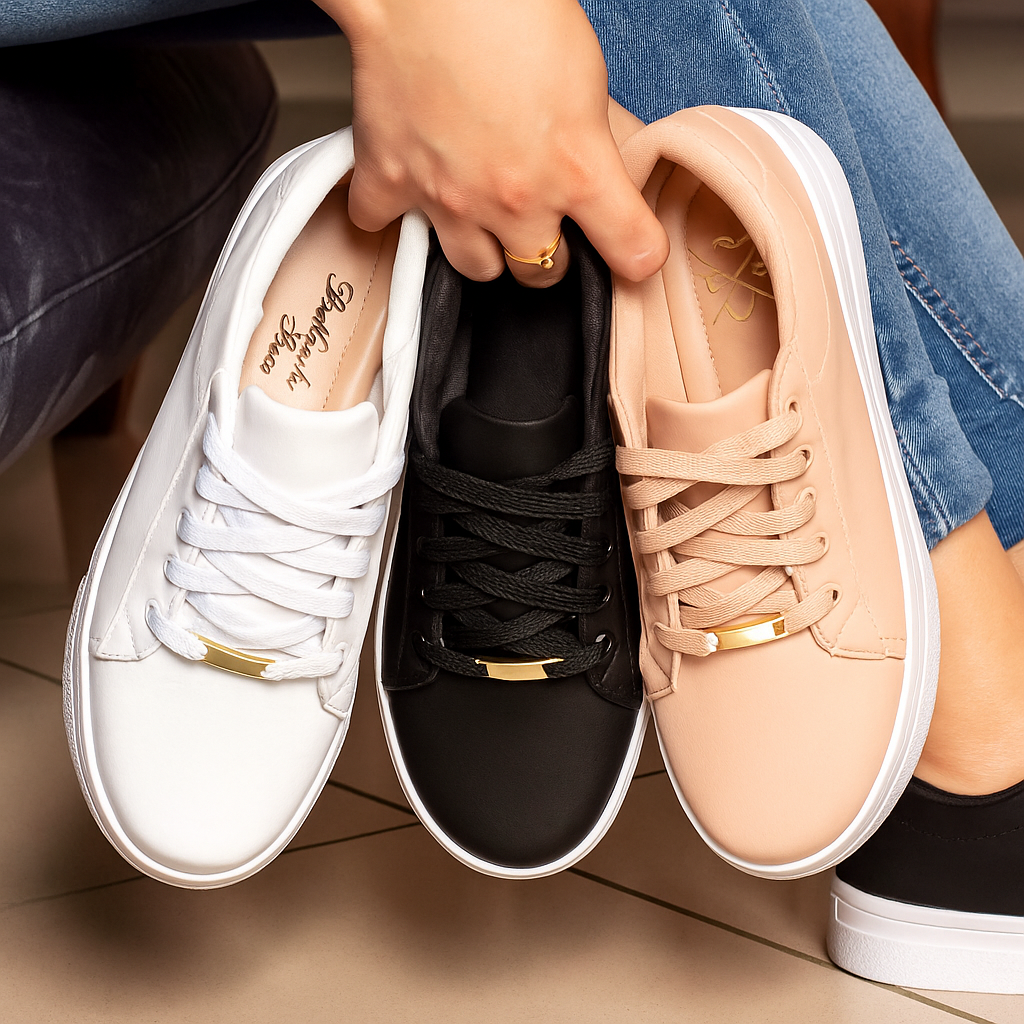 Kit 3 Tênis Casual Bellinda Street Clean