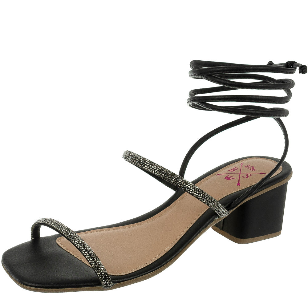 Sandália Bellinda Amarração e Strass