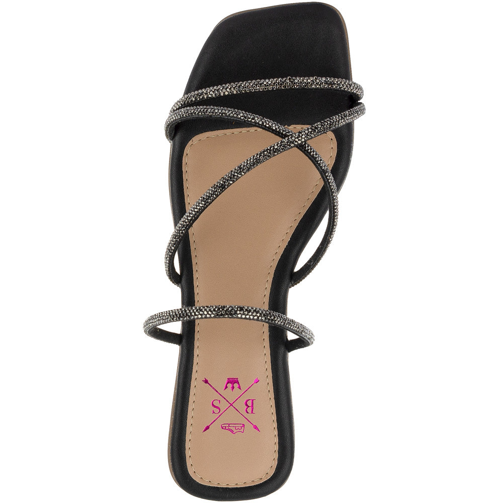 Rasteirinha Bellinda Tiras Shine