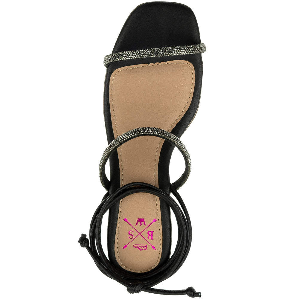 Sandália Bellinda Amarração e Strass