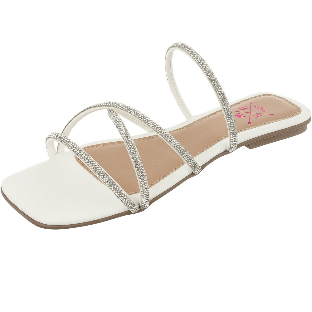 Rasteirinha Bellinda Tiras Shine