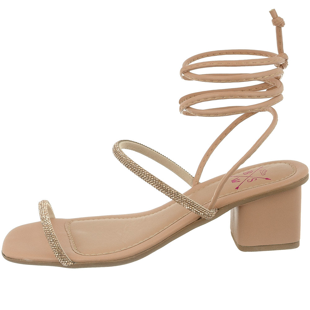 Sandália Bellinda Amarração e Strass