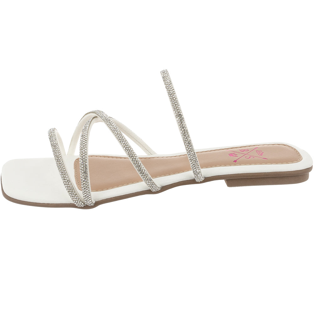 Rasteirinha Bellinda Tiras Shine