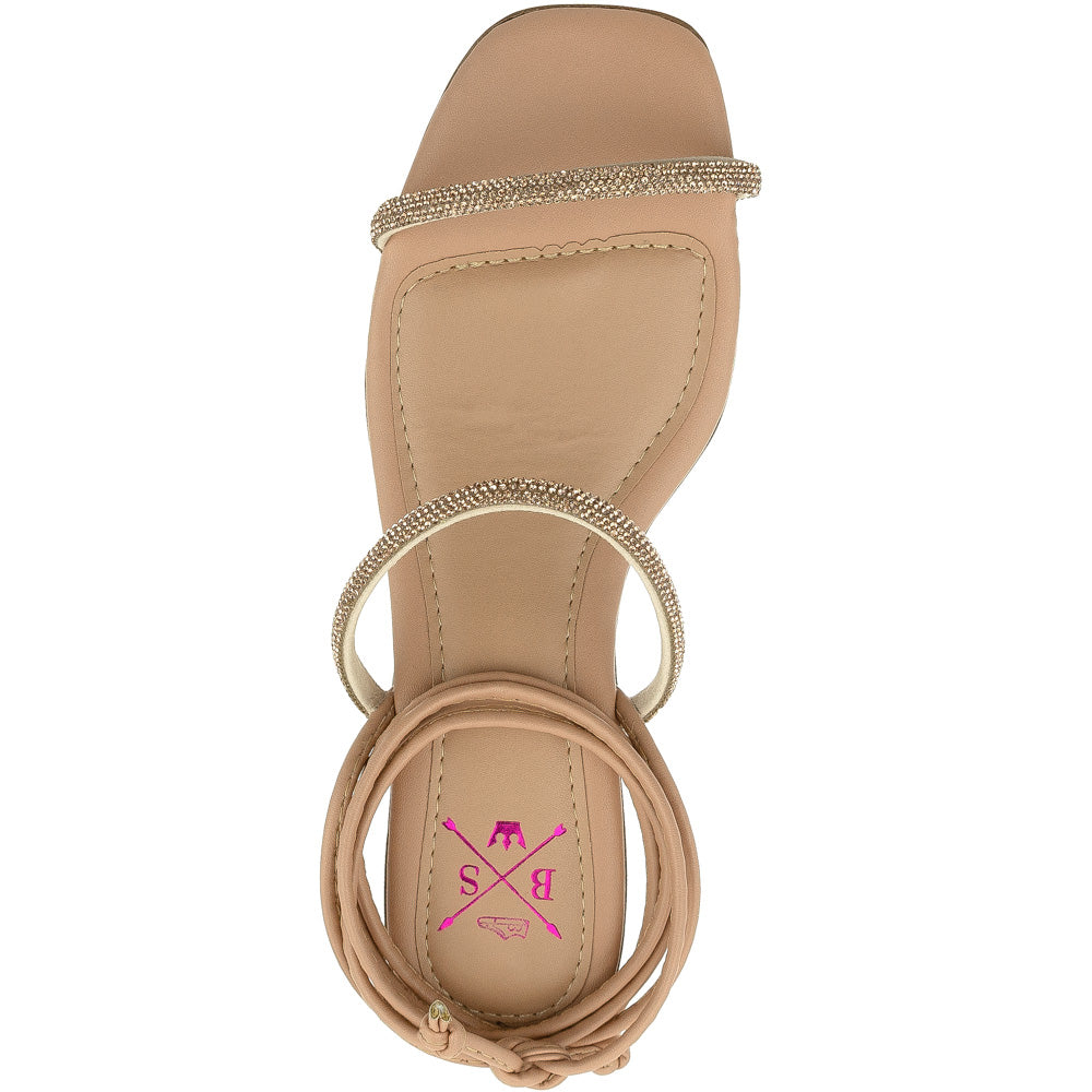 Sandália Bellinda Amarração e Strass