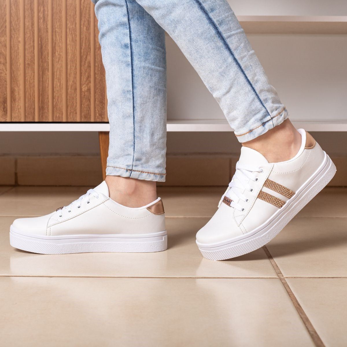 Tênis Casual Bellinda Shine Style