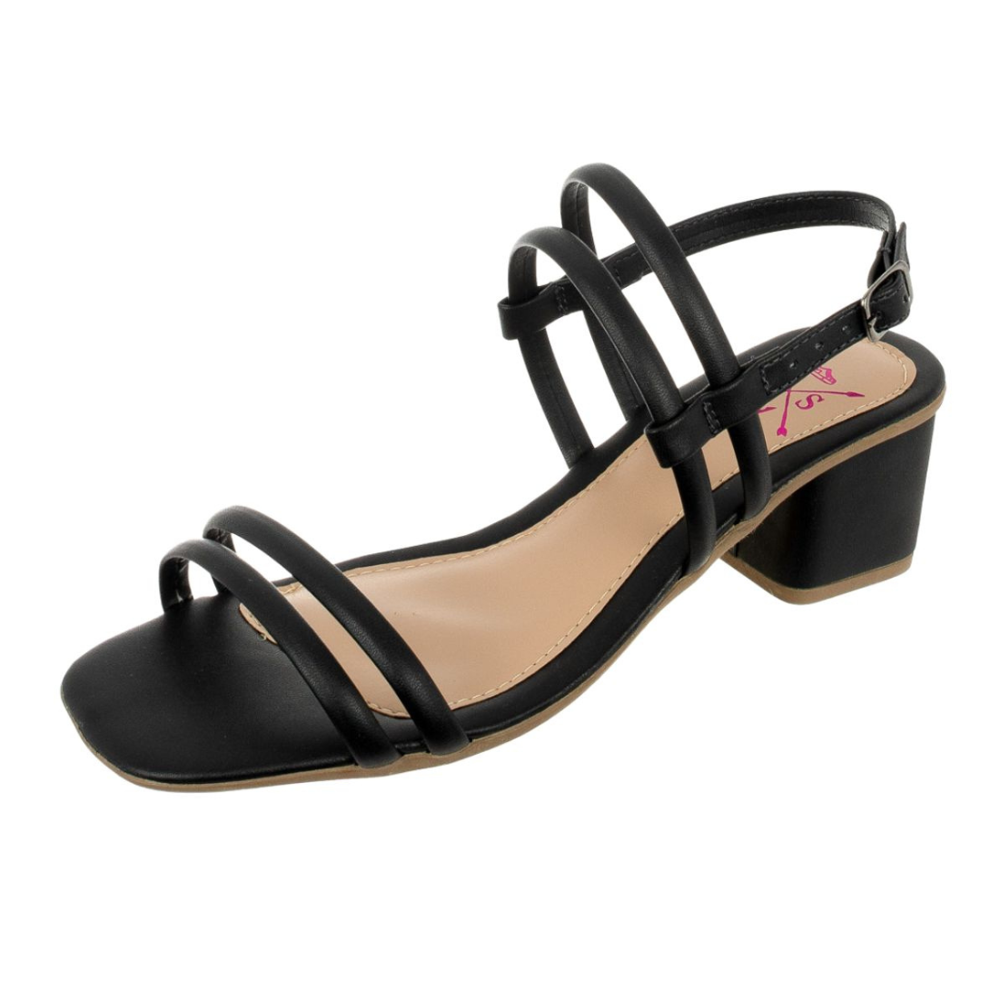 Kit Sandália Salto Bloco + Tênis Casual Feminino Bellinda Shoes