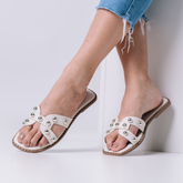 Rasteira Flat Bellinda Tachas Metálicas H