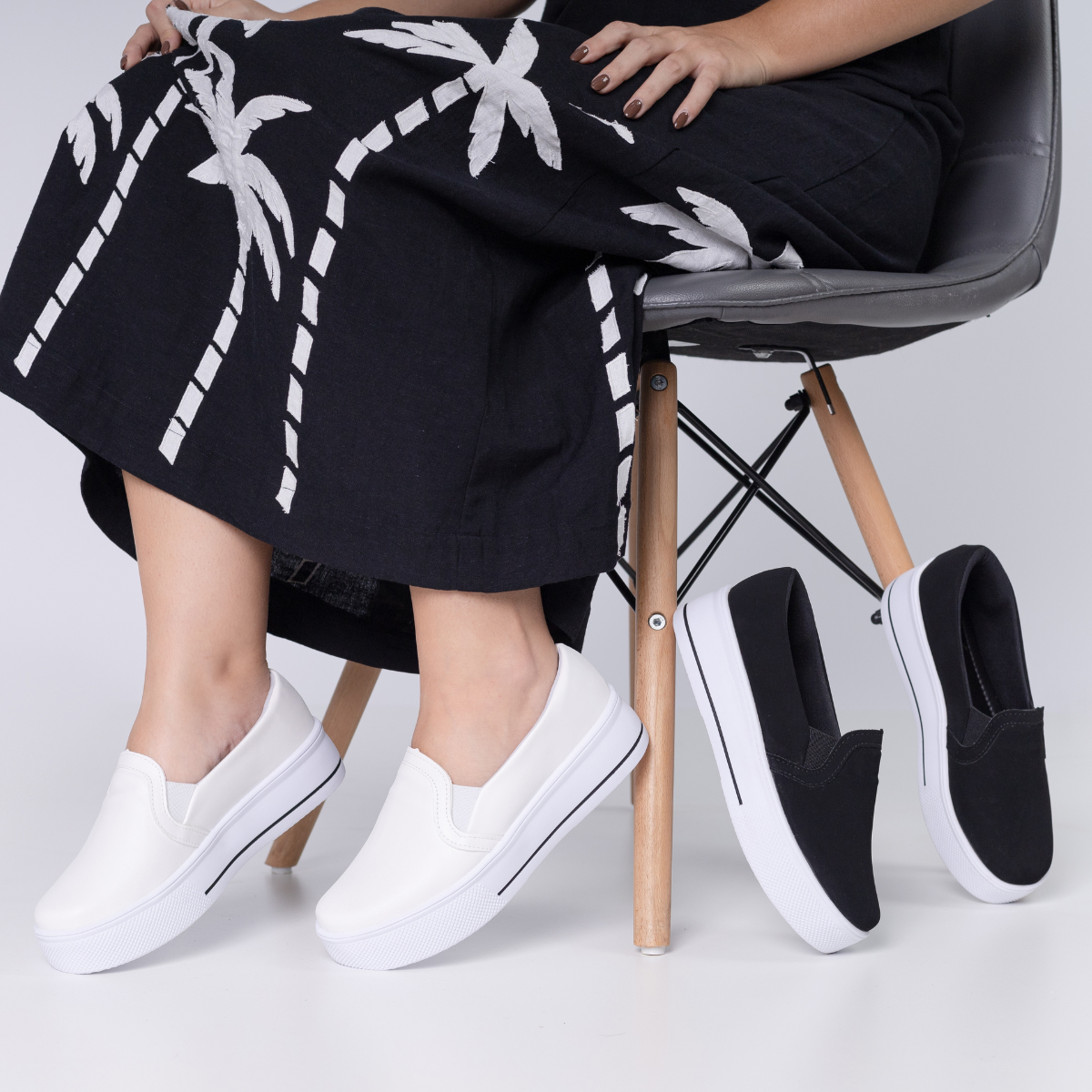 Kit 2 Tênis Slip On Bellinda Urban Style