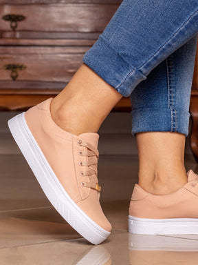 Kit Sandália Salto Bloco + Tênis Casual Feminino Bellinda Shoes